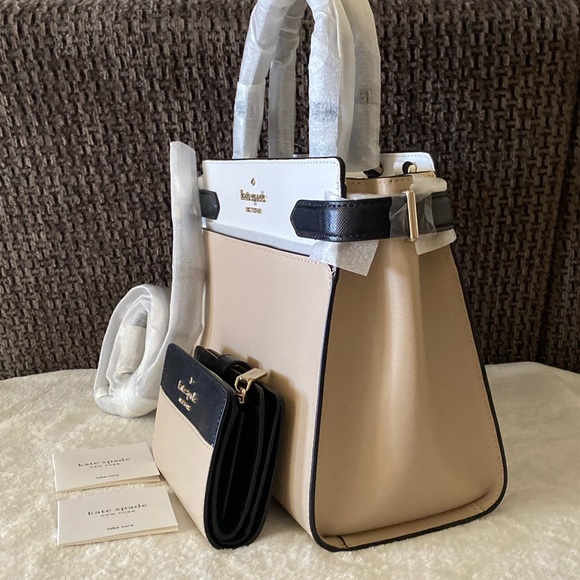NWT Kate Spade Colorblock Satchel & Wallet Set - Picture 3 of 15